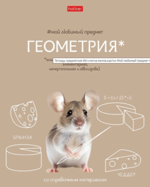 Тетрадь 48 л. клетка Hatber Мой любимый предмет ГЕОМЕТРИЯ