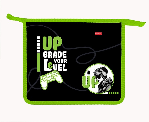 Папка для тетрадей на молнии А5 Hatber LETS GO PLAY, 2отд.