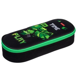 Пенал мягкий на молнии Hatber 220х90х50мм Пиксель