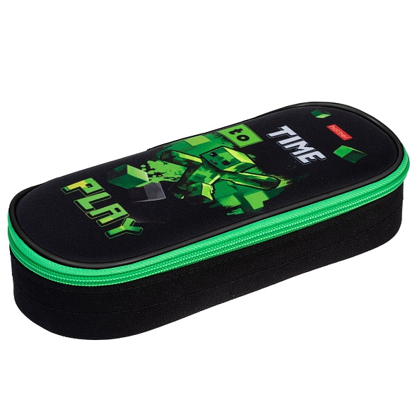 Пенал мягкий на молнии Hatber 220х90х50мм Пиксель