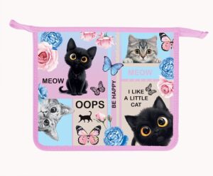 Папка для тетрадей на молнии А5 Hatber Cat day, 2отд.