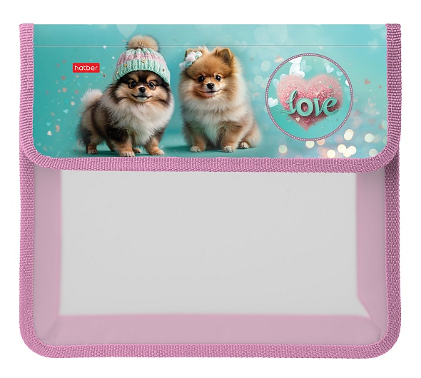 Папка для тетрадей на липучке А5 Hatber Пушистое счастье