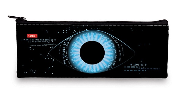 Пенал мягкий на молнии Hatber 195х75мм Взгляд в будущее