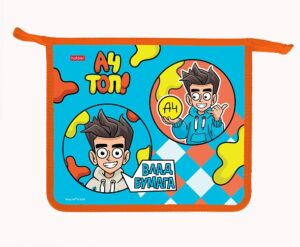 Папка для тетрадей на молнии А5 Hatber Влад А4, 2отд.