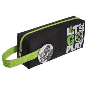 Пенал мягкий на молнии Hatber 200х75х50мм LET`S GO PLAY Черный