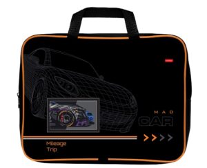 Папка с ручками Hatber MAD CAR, текстильная