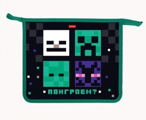 Папка для тетрадей на молнии А5 Hatber Пиксель