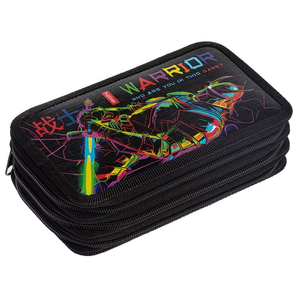 Пенал 3отд. Hatber 190х110мм Color Warrior