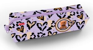 Пенал мягкий на молнии Hatber 210х50х60мм Пушистый мишка