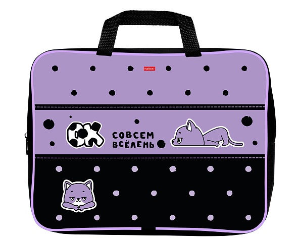 Папка с ручками Hatber Всё лень, текстильная