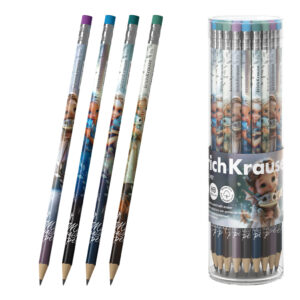 Карандаш чернографитный Erich Krause Magic Pet НВ, с ластиком