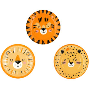 Тарелки бумажные MESHU Wild cats 18см 6шт.