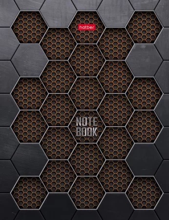 Бизнес-блокнот А5 80л. Hatber Векторные линии, клетка