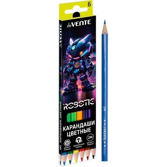 Карандаши цветные deVENTE Robotic  6 цв.
