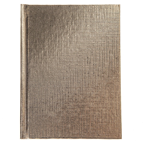 Записная книжка 64л. А6 Hatber METALLIC Бумвинил Золото, тв.обл, клетка/линия