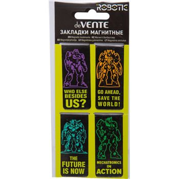 Закладки магнитные (набор 4шт.) deVENTE Robotic