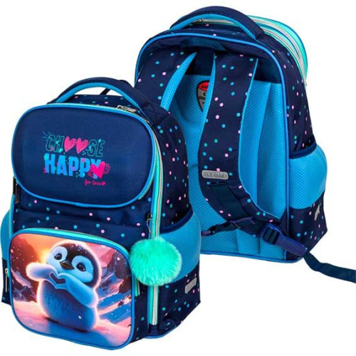 Ранец deVENTE Smart Happy Pinguin 37х28см