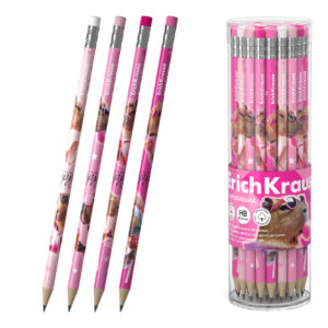Карандаш чернографитный Erich Krause CapyBarbara НВ, с ластиком