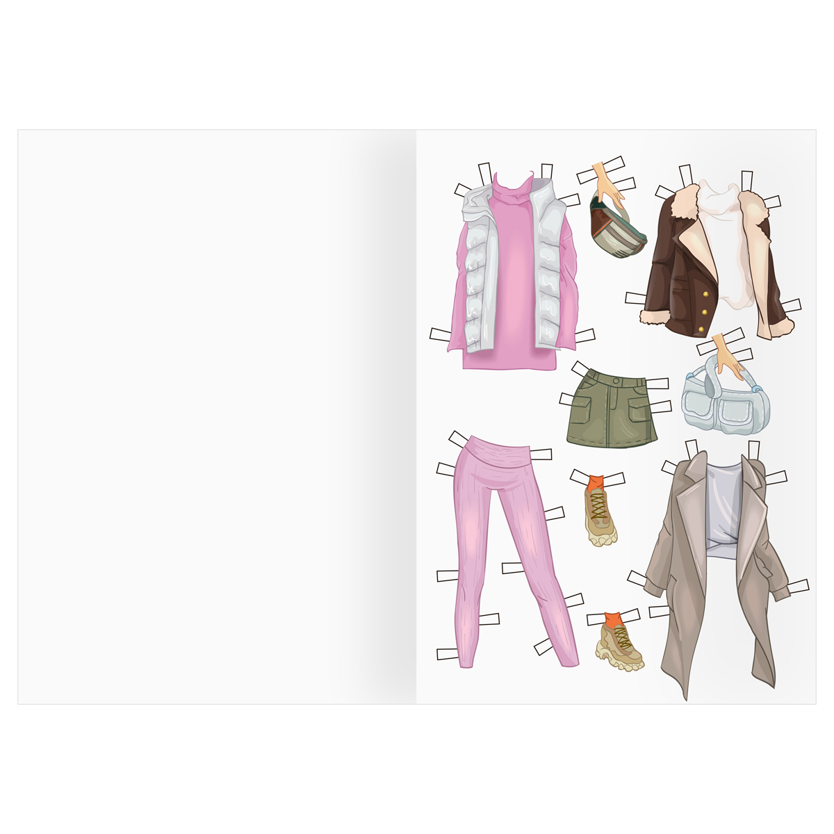 Аппликация ТРИ СОВЫ Одень куклу. Модно и стильно 8л.