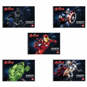 Альбом для рисования 30л. Hatber Мстители (MARVEL), на спирали