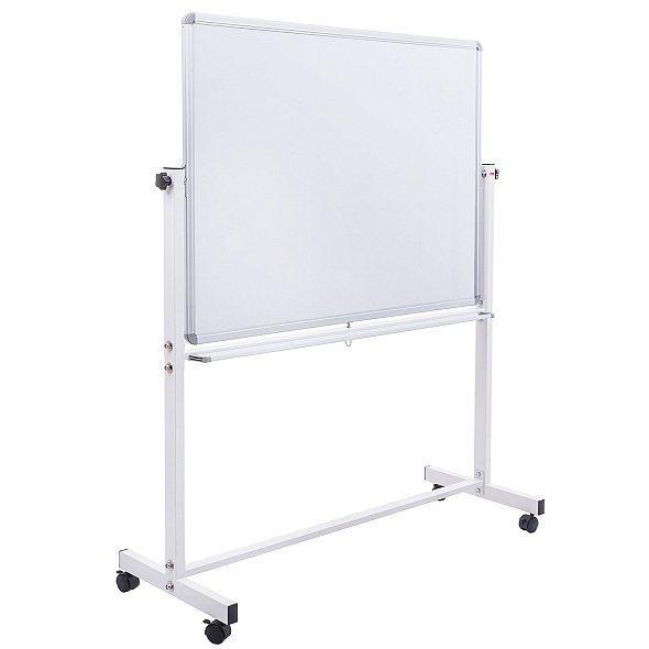 Доска магнитно-маркерная 90х120см Hatber, двухсторонняя, поворотная, мобильная