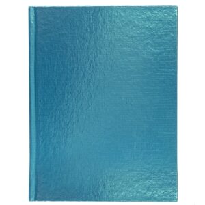 Бизнес-блокнот А5 80л. Hatber METALLIC Бумвинил Мята, клетка