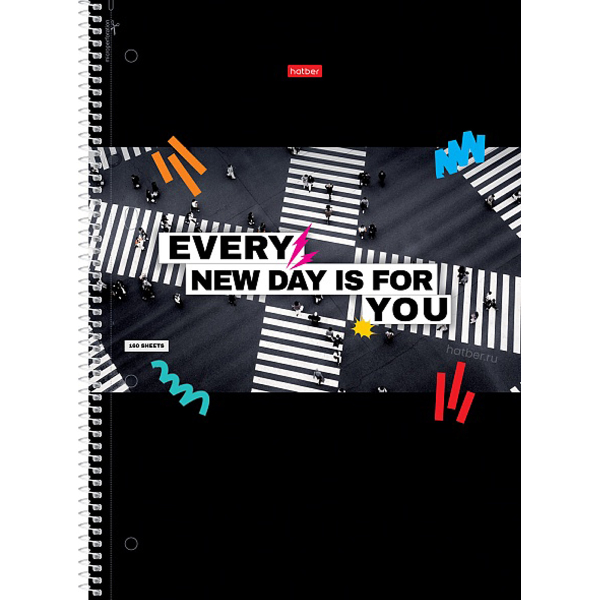 Тетрадь160л. А4 клетка Hatber Шаг вперед, 7БЦ на гребне