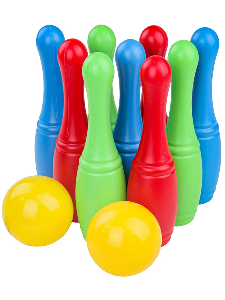 КЕГЛИ 9шт. +2 маленьких мяча