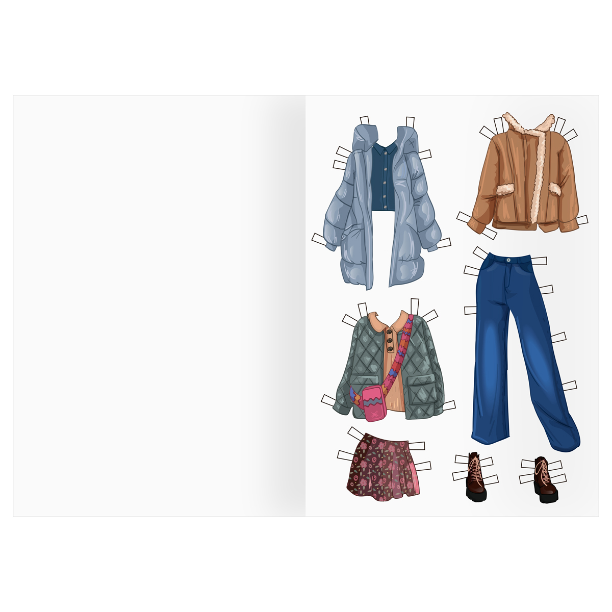 Аппликация ТРИ СОВЫ Одень куклу. Мои наряды 8л.