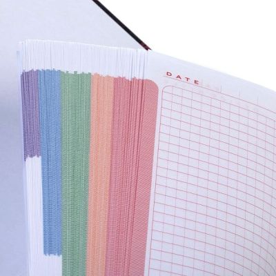 Бизнес-блокнот А4 80л. Hatber Золотые склоны гор, клетка 5-цв.блок