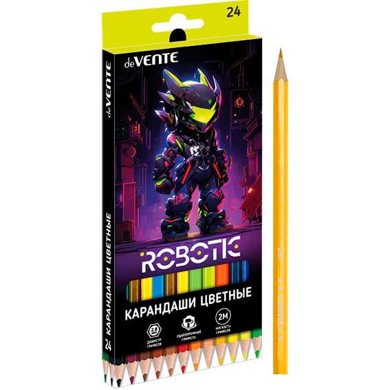 Карандаши цветные deVENTE Robotic 24 цв.