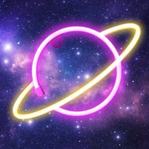 Ночник неоновый подвесной Planet, USB, свечение mix (35х13 см)