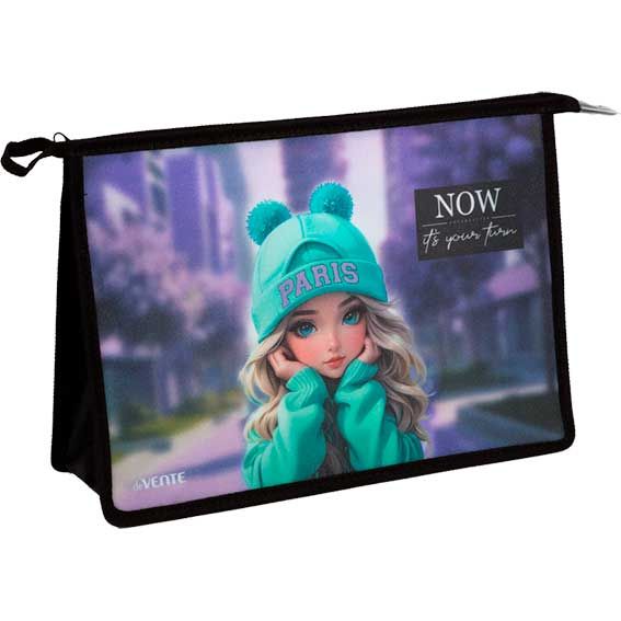 Папка для тетрадей на молнии А4 deVENTE Paris Girl