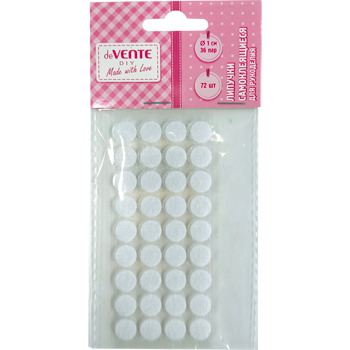 Липучки самоклеящиеся для рукоделия deVENTE DIY d1см, 72шт, 36пар
