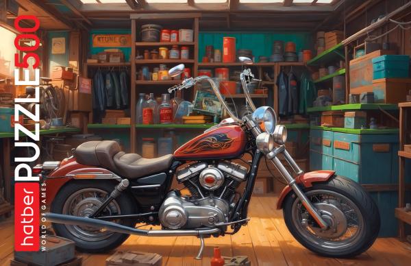 ПАЗЛЫ 500 эл. Байк в гараже 480х330мм