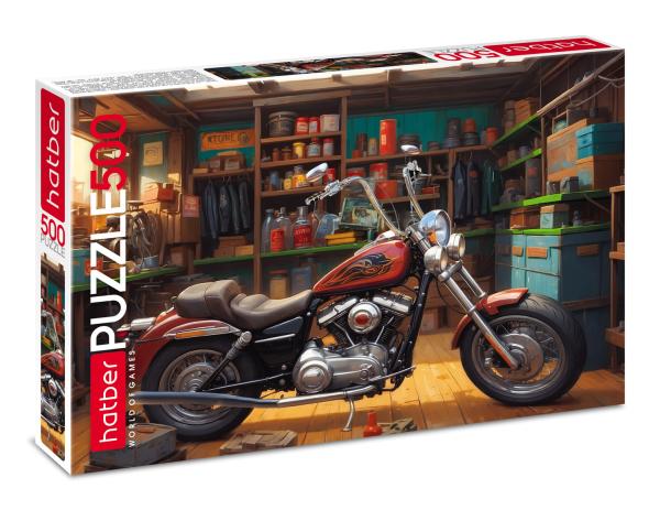 ПАЗЛЫ 500 эл. Байк в гараже 480х330мм