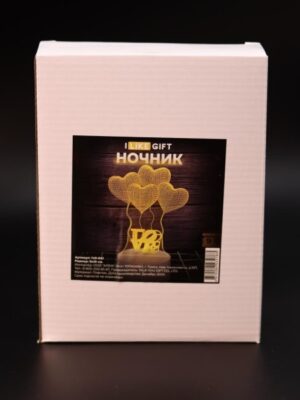 Ночник iLikeGift LOVE LED, USB 9х19 см