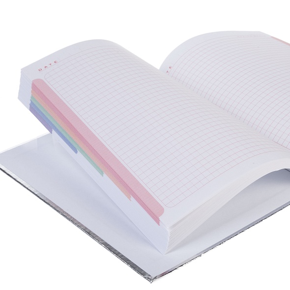 Бизнес-блокнот А5 80л. Hatber METALLIC CROCO Бумвинил Черный, клетка