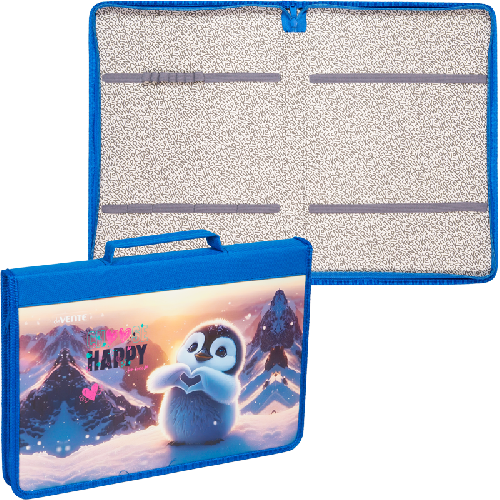 Папка с ручкой deVENTE А4 Happy Pinguin