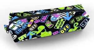 Пенал мягкий на молнии Hatber 210х50х60мм Off colors