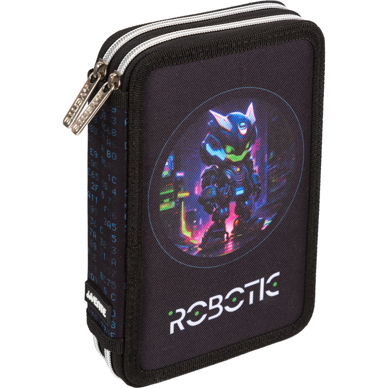 Пенал 2отд. deVENTE 210х140мм Robotic