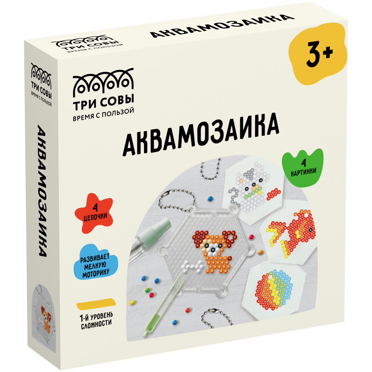 Аквамозаика ТРИ СОВЫ Домашние питомцы 12х12см