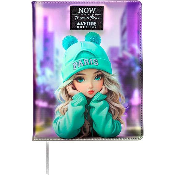 Дневник 1-11кл 7БЦ deVENTE Paris Girl, искусственная кожа
