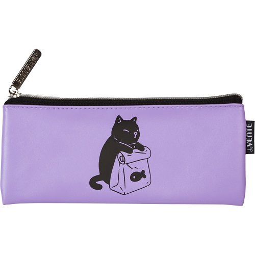 Пенал-косметичка deVENTE 215х90мм Cat and Fish, искусст.кожа