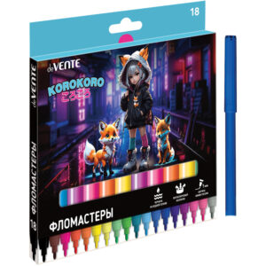 Фломастеры deVENTE Korokoro 18цв. к/к