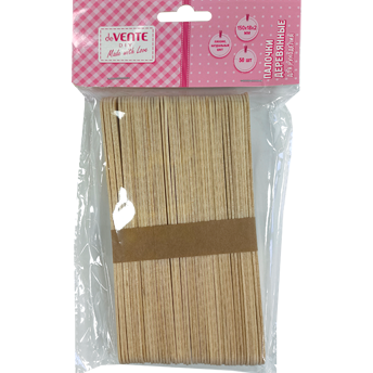 Палочки деревянные для рукоделия deVENTE DIY плоские 150х18х2мм 50шт. натуральный цвет