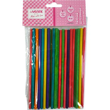 Палочки деревянные для рукоделия deVENTE DIY круглые 150х5мм 30шт. цвета ассорти