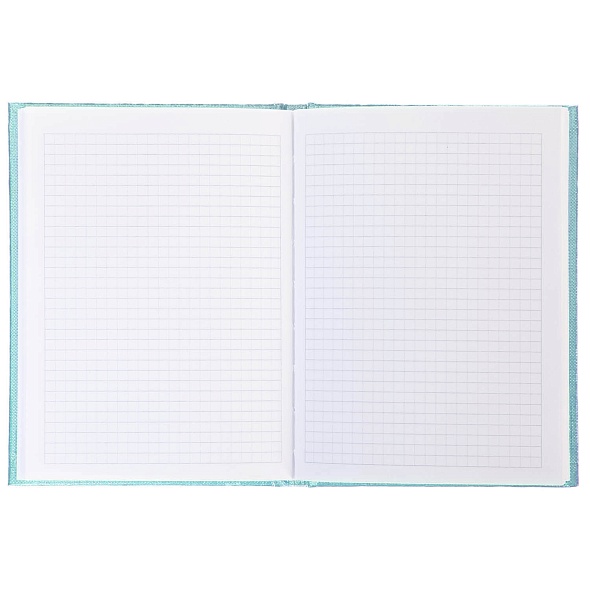 Записная книжка 64л. А6 Hatber METALLIC Бумвинил Мята, тв.обл, клетка/линия
