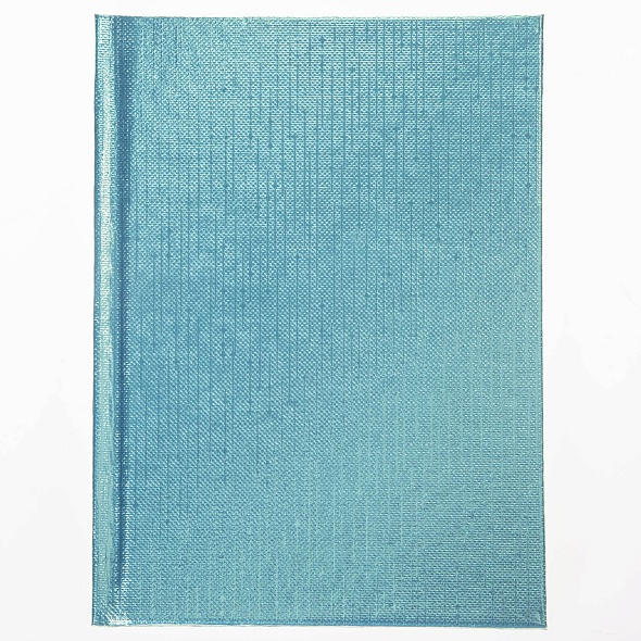 Записная книжка 64л. А6 Hatber METALLIC Бумвинил Мята, тв.обл, клетка/линия