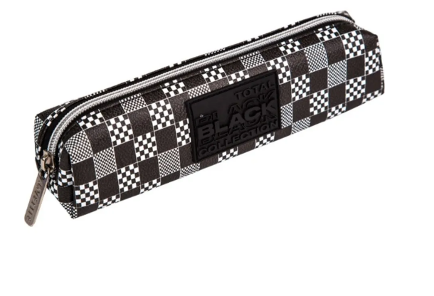 Пенал на молнии deVENTE 210х40мм TOTAL BLACK, искусст.кожа